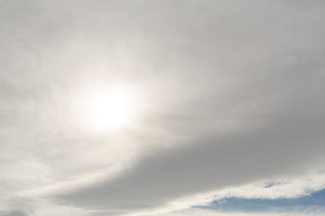 sun hidden in clouds sky picture