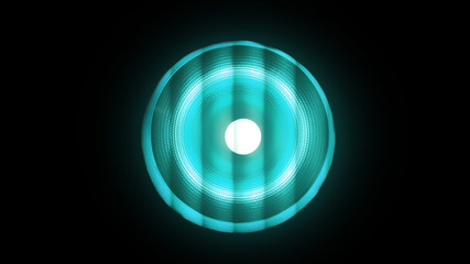 luz de neón circular.