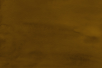 Watercolor yellow texture with abstract washes and brush strokes on the white paper background. Digital paper background.