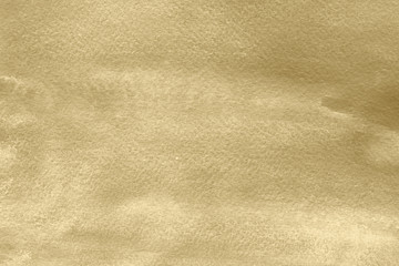 Watercolor yellow texture with abstract washes and brush strokes on the white paper background. Digital paper background.