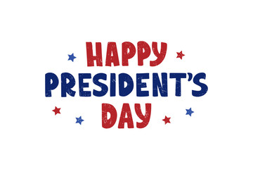 Happy Presidents Day celebration text