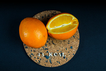 calorie products orange 43 kcal 100 grams diet