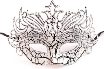 white venetian mask