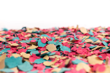 Mixed colorful confetti