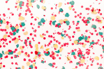 Mixed colorful confetti