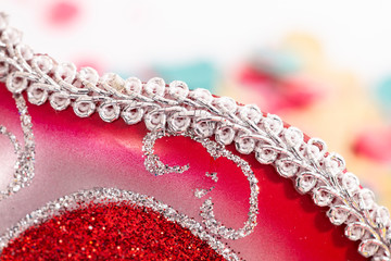 carnival detail on mask