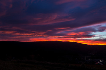 Sonnenunterang - Roter Himmel