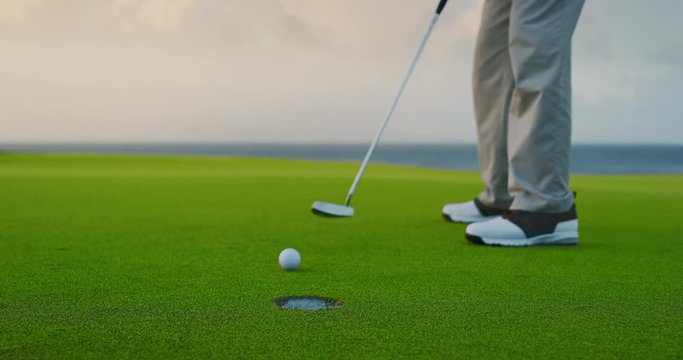 Putting into the hole