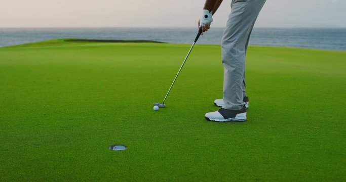 Putting into the hole