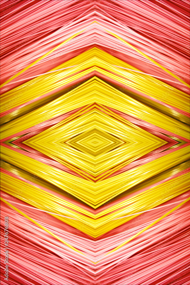 Poster artistic abstract smooth multicolored diamond fabrics background