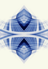 Artistic 3d computer generated unique powerful bright blue fractal artwork background