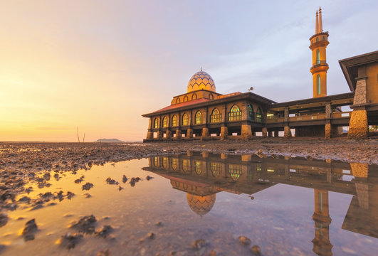 Masjid Al Hussain in Kuala Perlis city, Malaysia