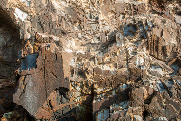 Fototapeta premium Granite on the mountains that erode naturally