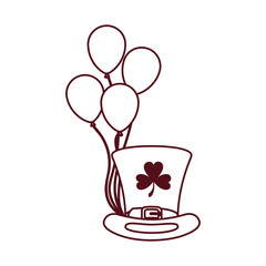 leprechaun hat isolated icon