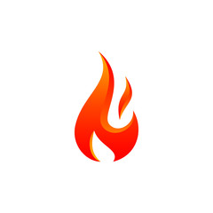 modern flame fire red design