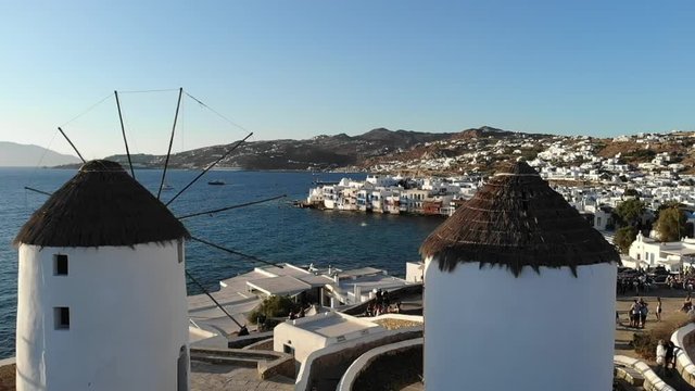 Mykonos Windmills Drone