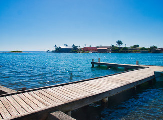wooden pier in the sea