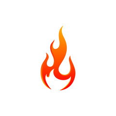 modern flame fire red design