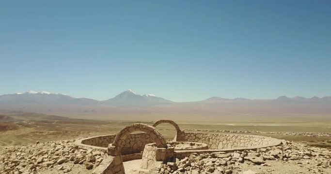 The archaeological site of Pukara de Quitor in Atacama Desert.
