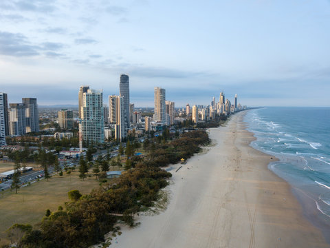 Surfers Paradise beach on the Gold Coast