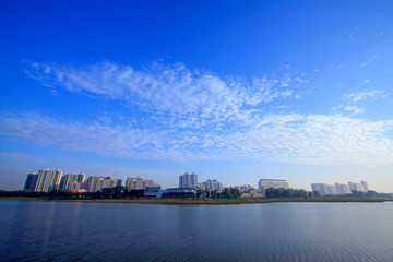 Naklejka premium city architectural scenery