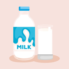 delicious milk bottle icon