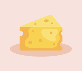 delicious cheese piece icon