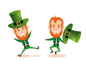couple of leprechauns saint patrick characters