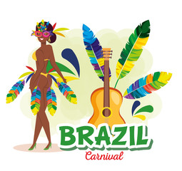 beautiful brazilian garota character