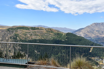 Queenstown botanical garden on a sunny summers day