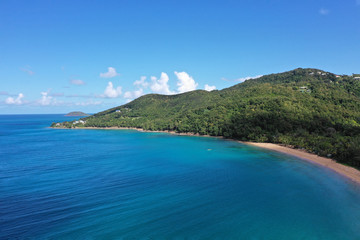 French Guadeloupe. Caribean island.