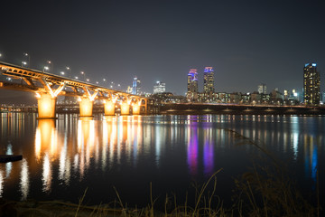 Hang gang river at night