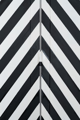 Obraz premium Diy black and white chevron partition / pattern concept / background texture