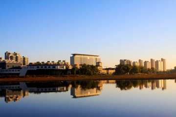 Naklejka premium Urban landscape in China