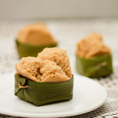 Malaysian's local food, Kuih Apam baked traditionally , shoot indoors with flash