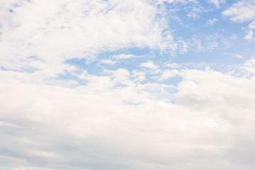 Blue sky with white cloud