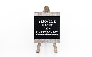 Service macht den Unterschied