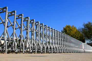 Electric fence door