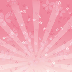 桜　フレーム　後光