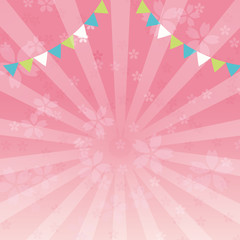 桜　背景　キャンペーン