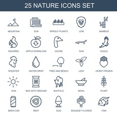 25 nature icons