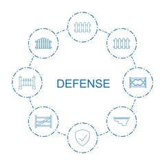 8 defense icons