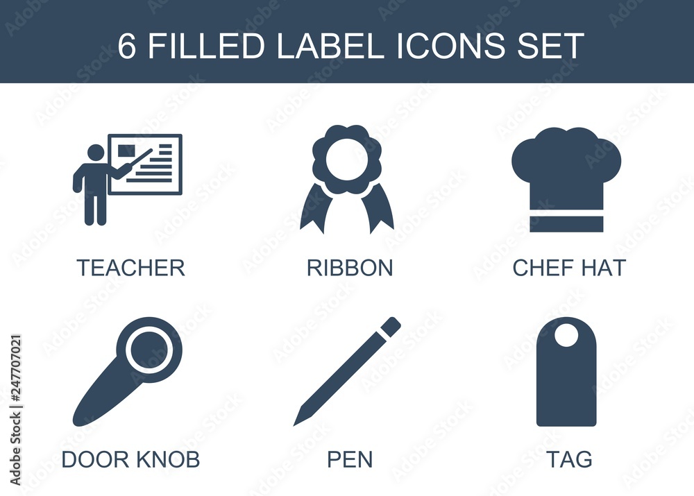 Poster label icons