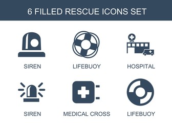 6 rescue icons