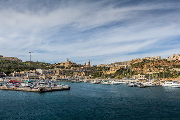 Fototapeta na wymiar Victoria (also known as Rabat) is the capital of Gozo Island, in Malta