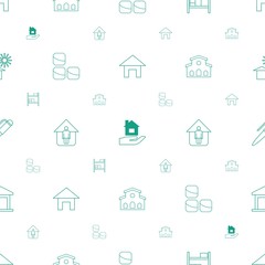 house icons pattern seamless white background