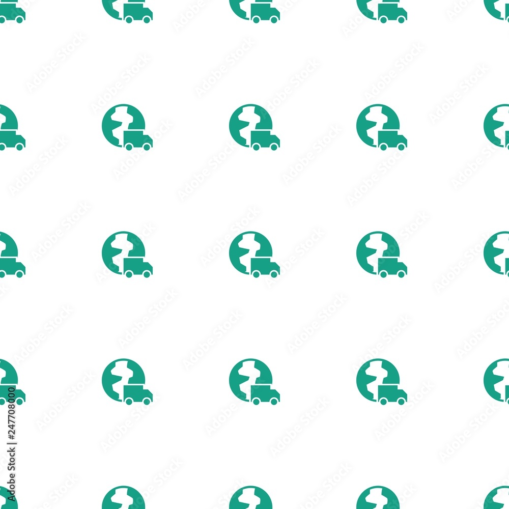 Poster international delivery icon pattern seamless white background