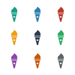 ice cream icon white background