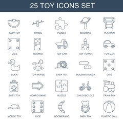 25 toy icons