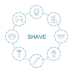 8 shave icons